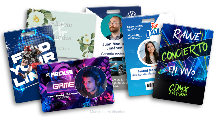 Credenciales impresas